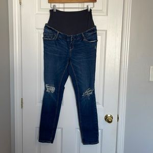 Old Navy full panel maternity super skinny rockstar jeans